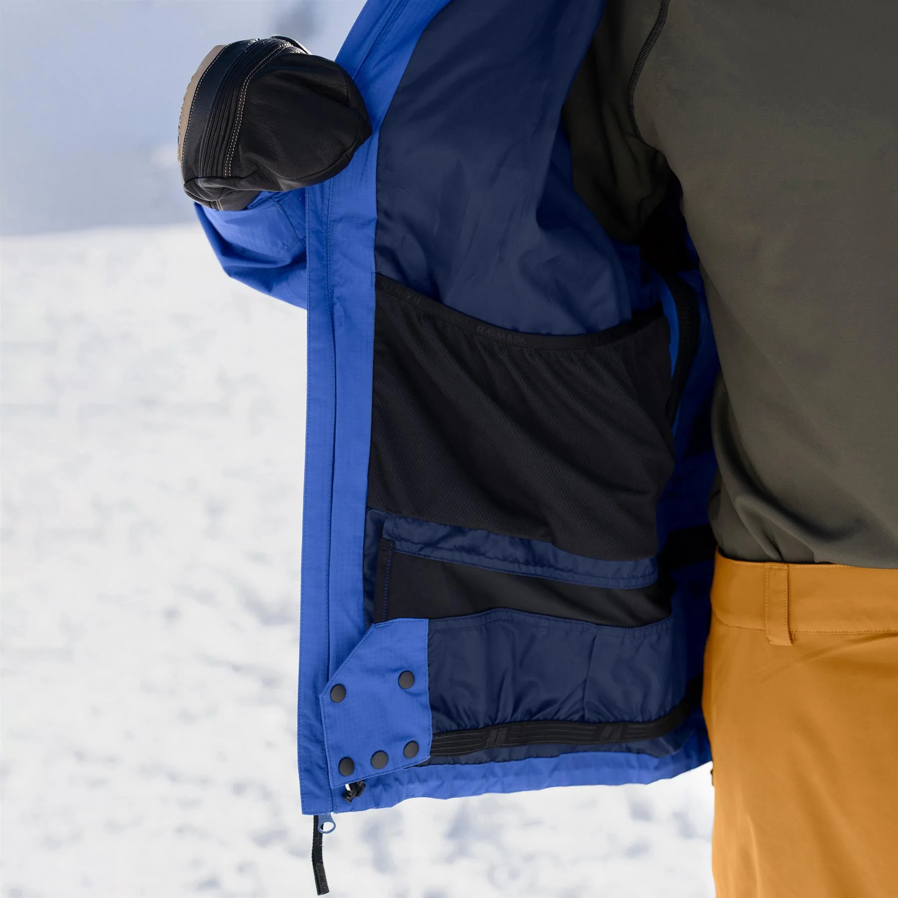 Armada Ansel 2L Mens Shell Jacket Dazzler/Navy - Image 8