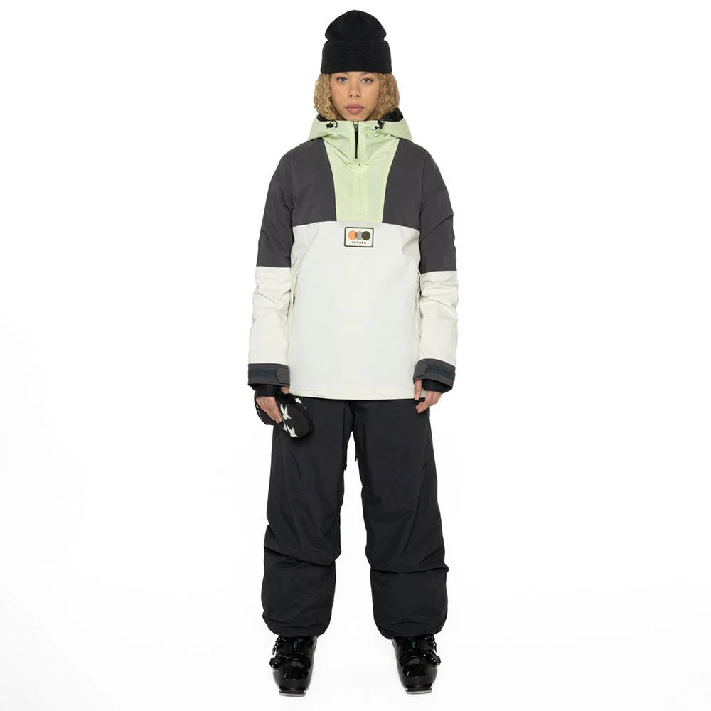 Armada Madaket 2L Insulated Womens Anorak Jacket Cream - Image 10