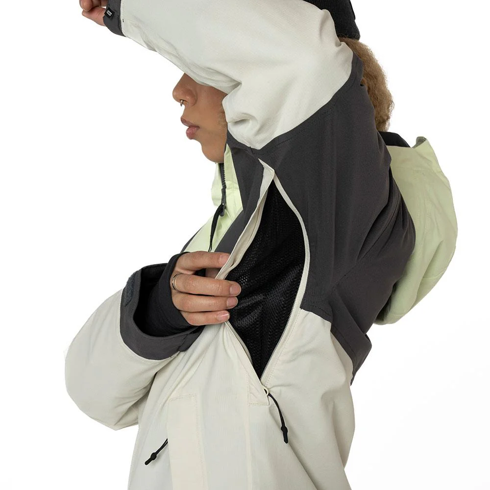 Armada Madaket 2L Insulated Womens Anorak Jacket Cream - Image 5