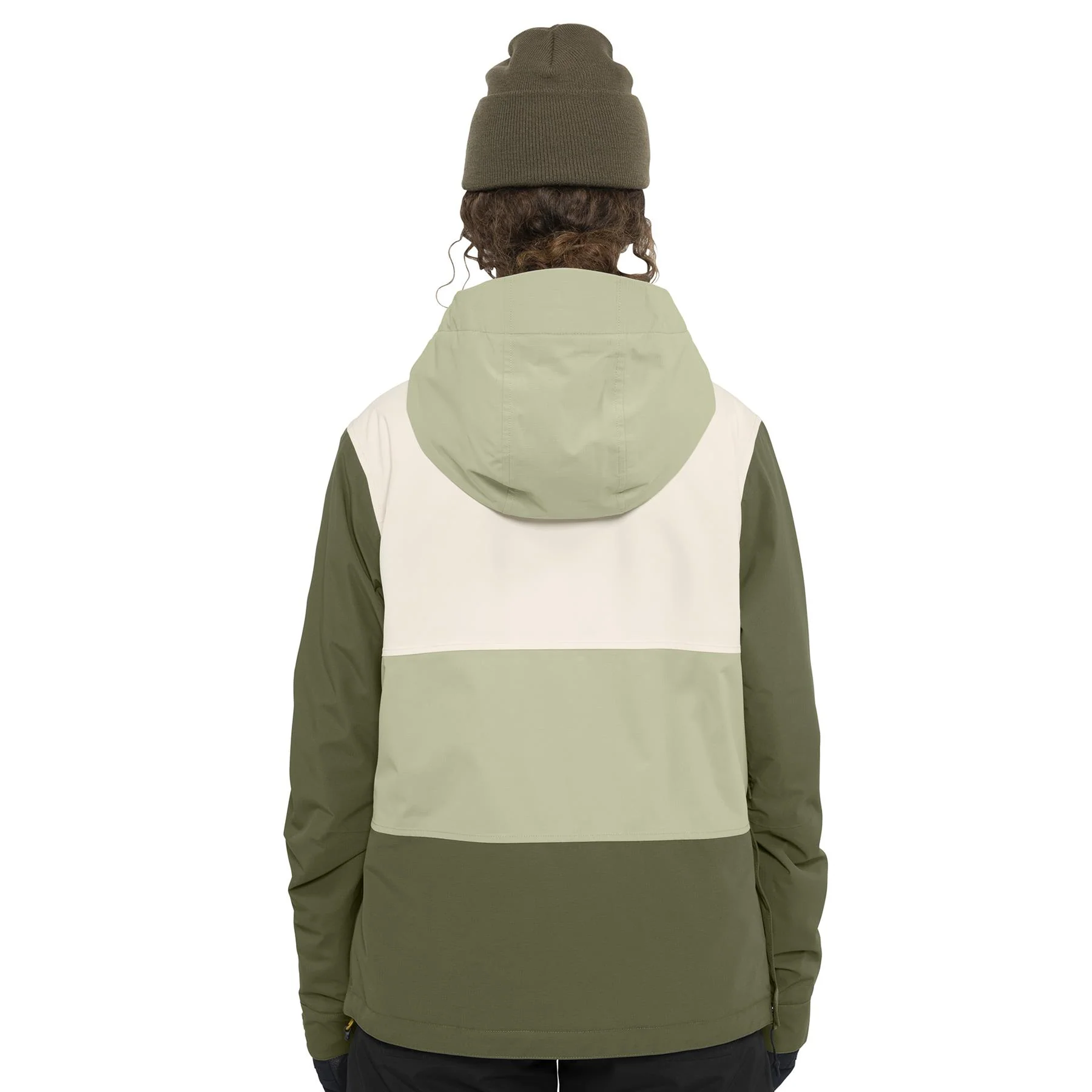 Armada Rosalie 2L Womens Insulated Anorak Jacket Macha/Olive - Image 3