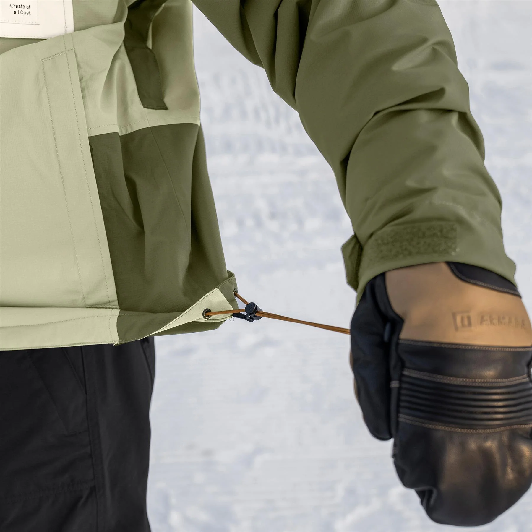 Armada Rosalie 2L Womens Insulated Anorak Jacket Macha/Olive - Image 4