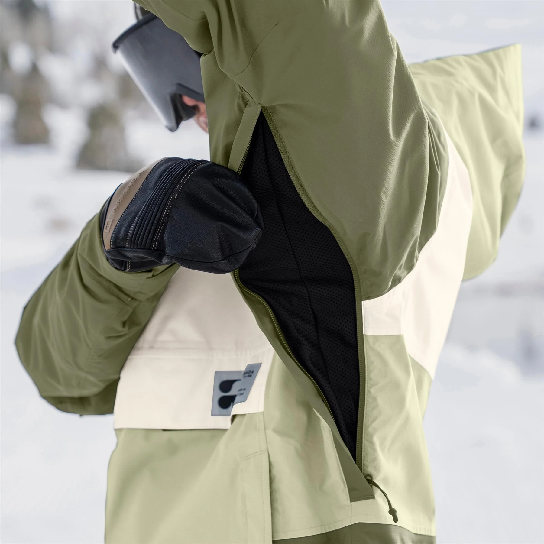 Armada Rosalie 2L Womens Insulated Anorak Jacket Macha/Olive - Image 7