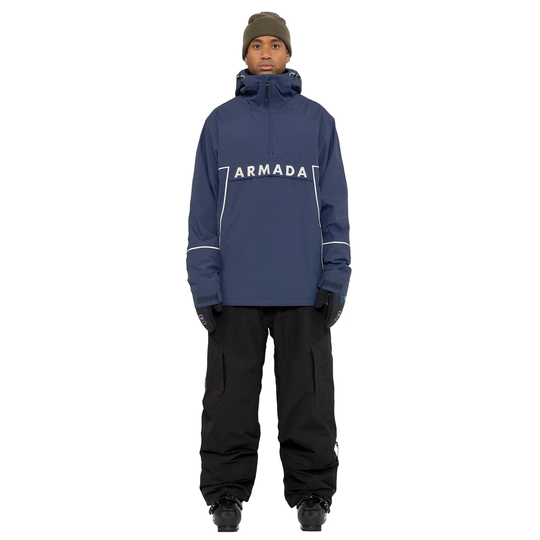 Armada Salisbury 2L Mens Anorak Jacket Navy - Image 3