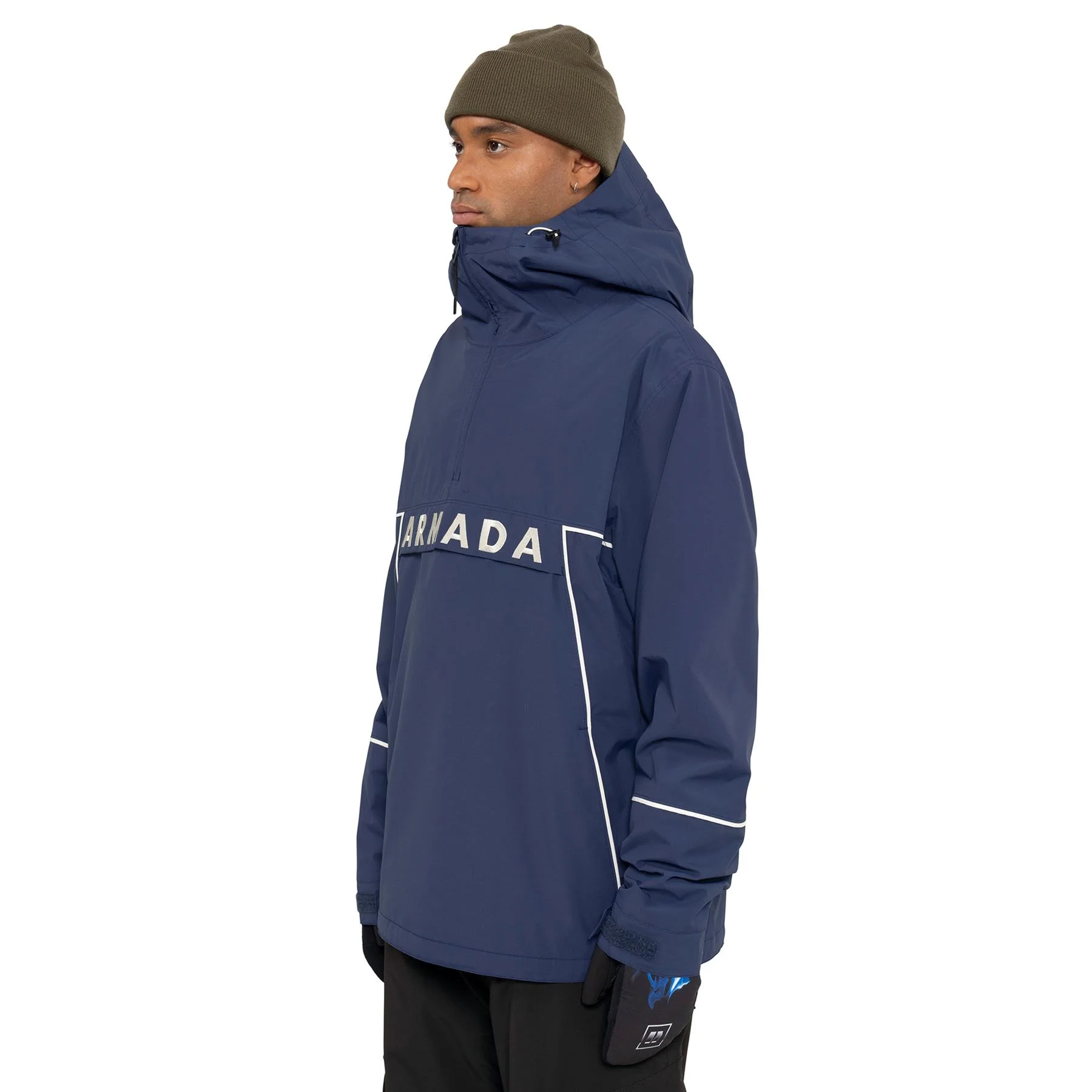 Armada Salisbury 2L Mens Anorak Jacket Navy - Image 4