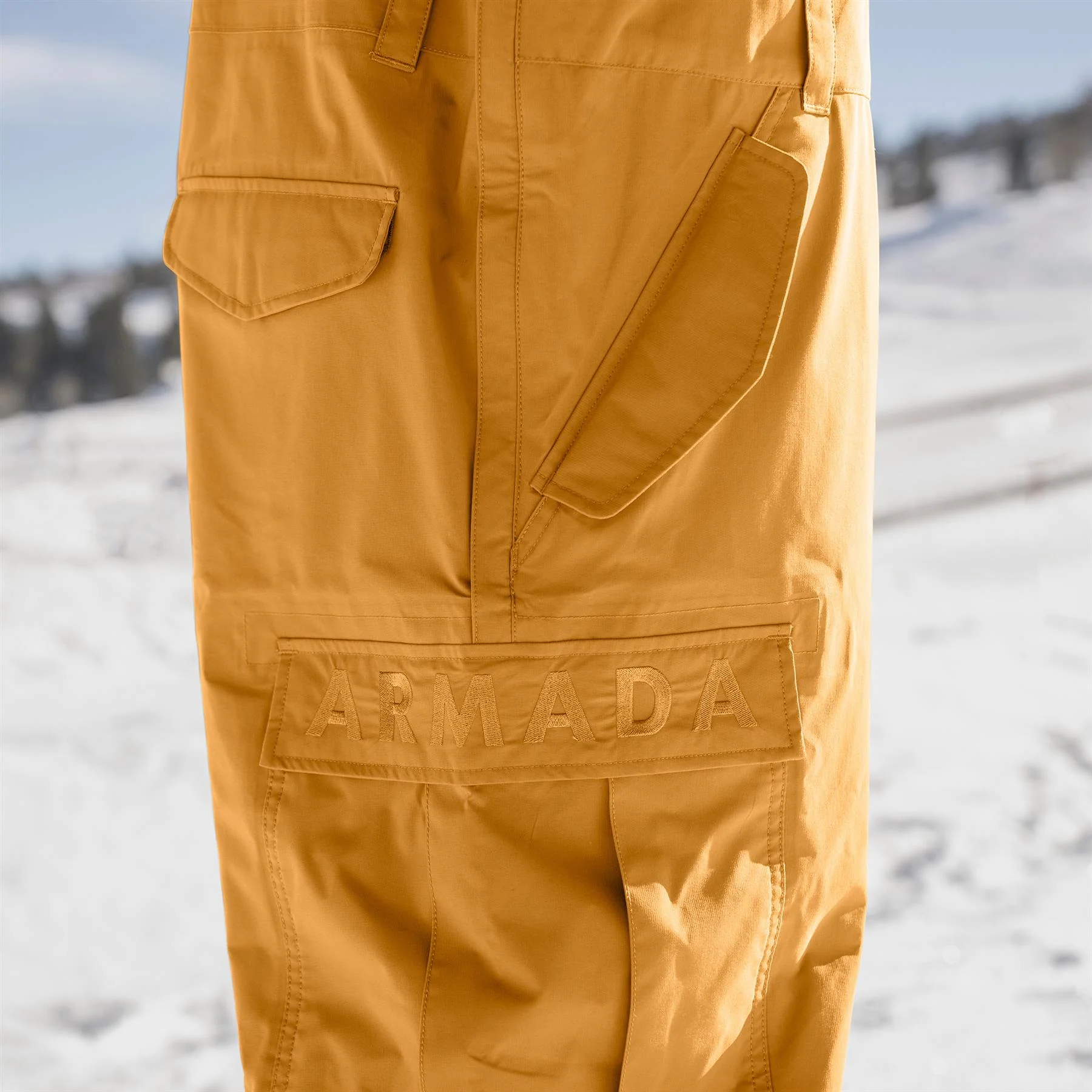 Armada Sumpter 2L Mens Bib Pants Golden Brown - Image 5