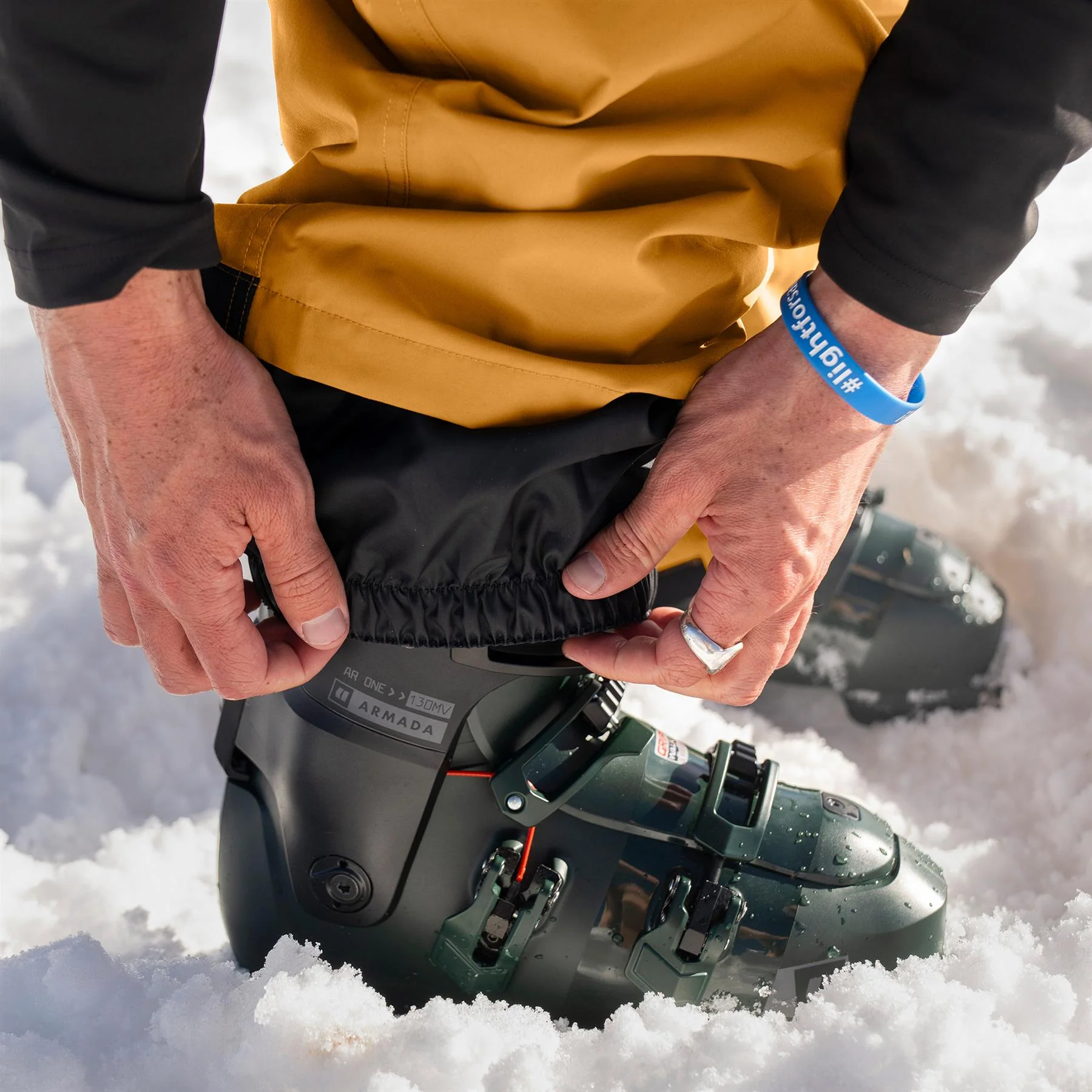 Armada Sumpter 2L Mens Bib Pants Golden Brown - Image 6