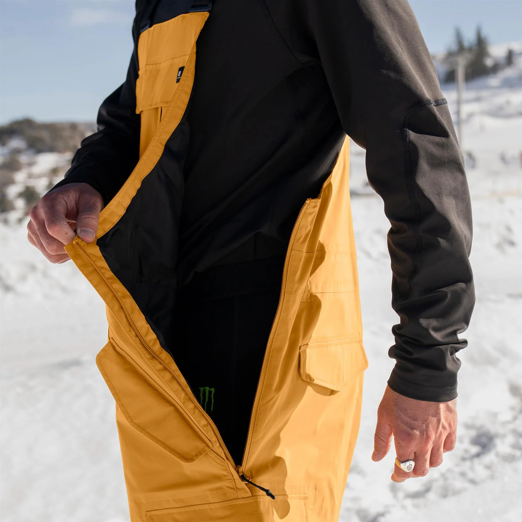 Armada Sumpter 2L Mens Bib Pants Golden Brown - Image 7