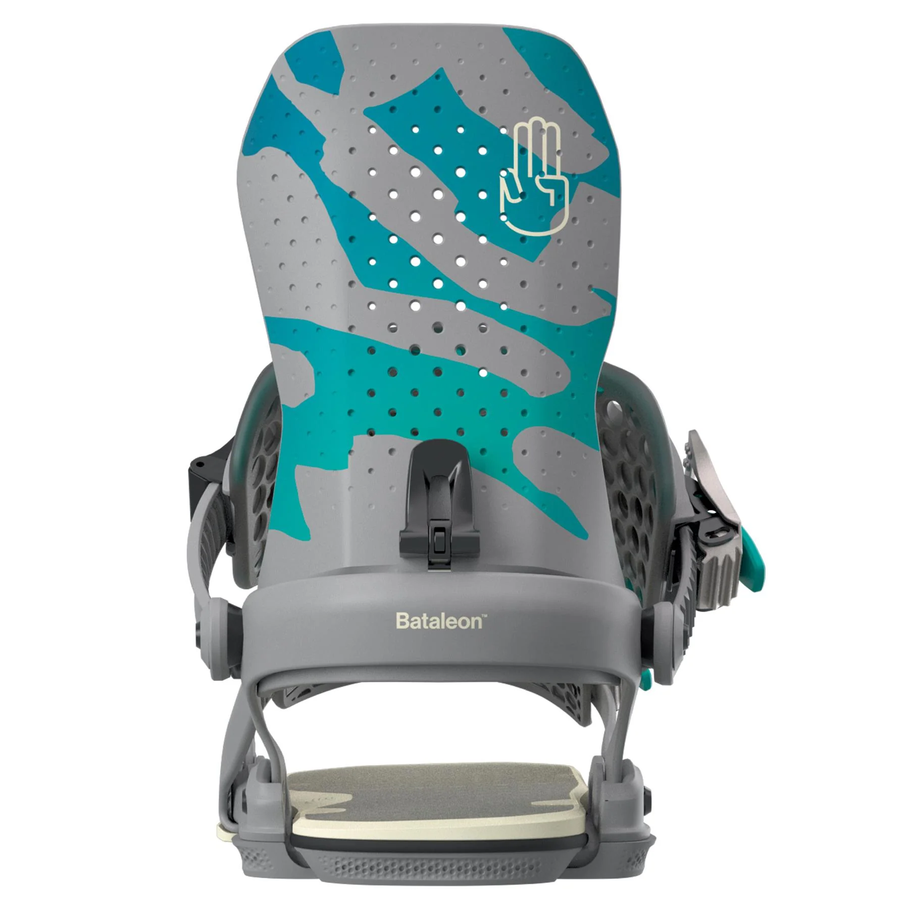 Bataleon Astro AsymWrap Mens Snowboard Bindings Gray Forest 2026 - Image 3