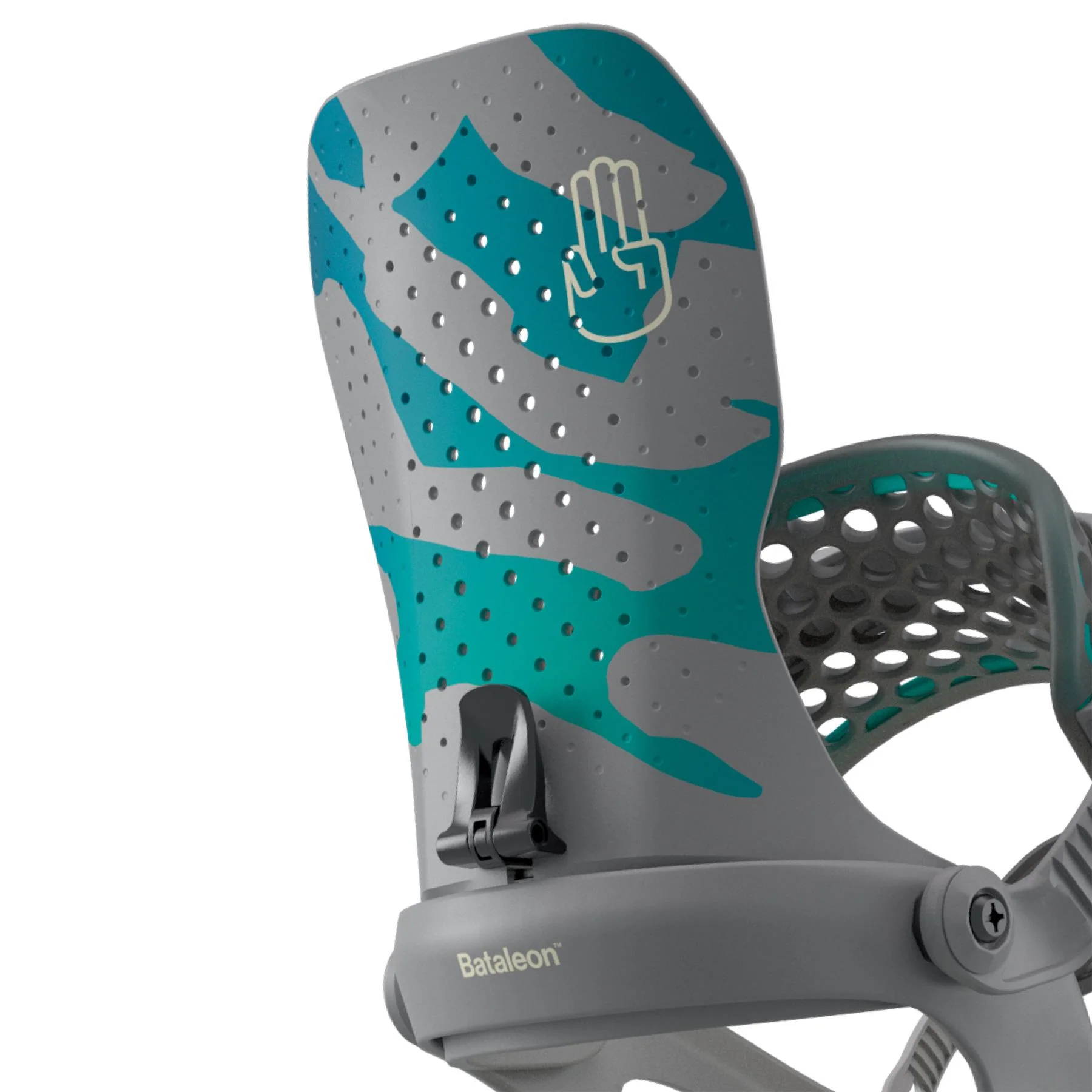 Bataleon Astro AsymWrap Mens Snowboard Bindings Gray Forest 2026 - Image 4