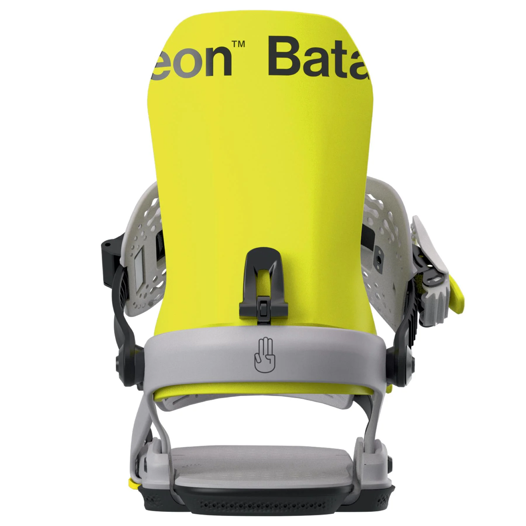 Bataleon Chaos AsymWrap Mens Snowboard Bindings Neon Yellow 2026 - Image 3