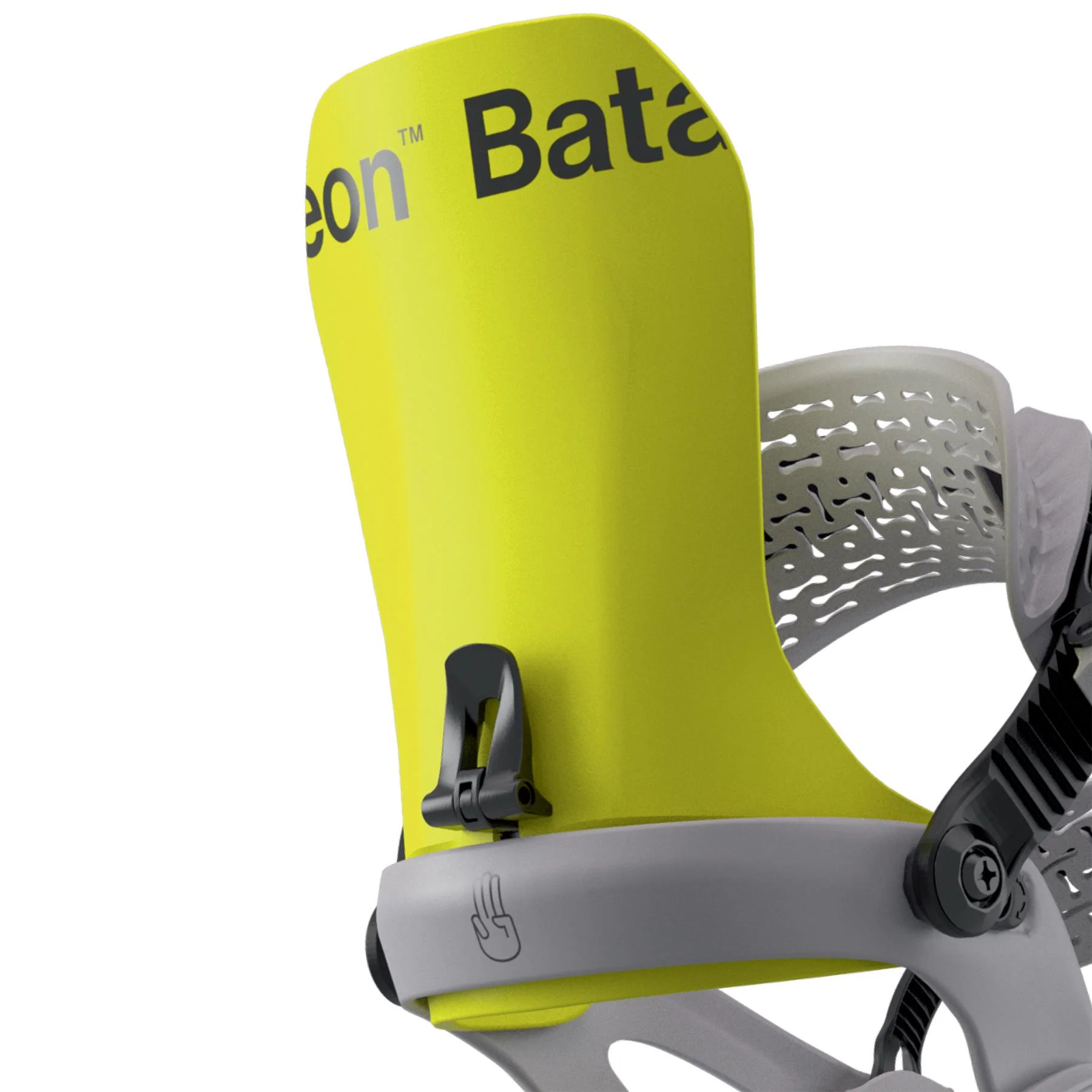 Bataleon Chaos AsymWrap Mens Snowboard Bindings Neon Yellow 2026 - Image 4