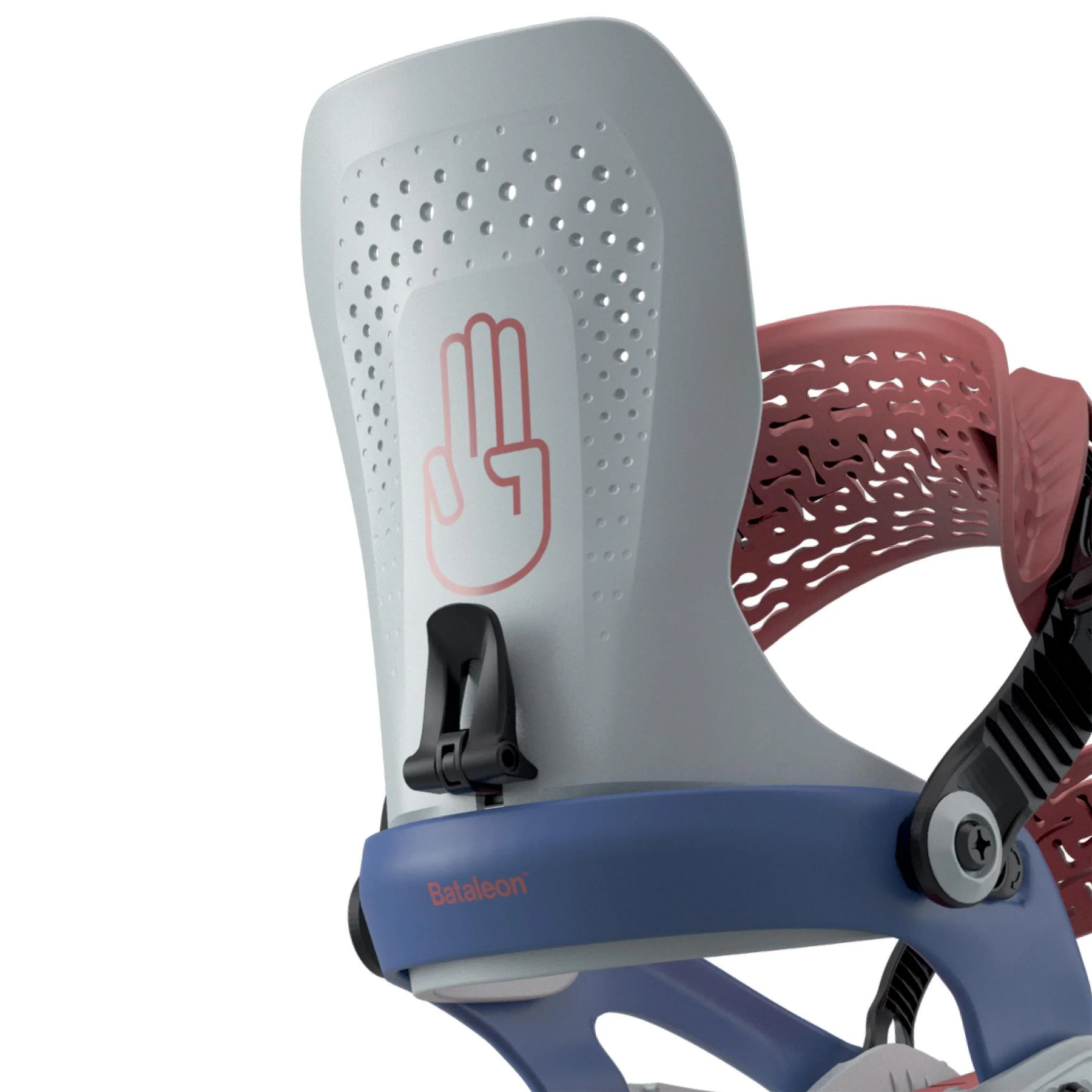 Bataleon Donna AsymWrap Womens Snowboard Bindings Warm Clay 2026 - Image 4